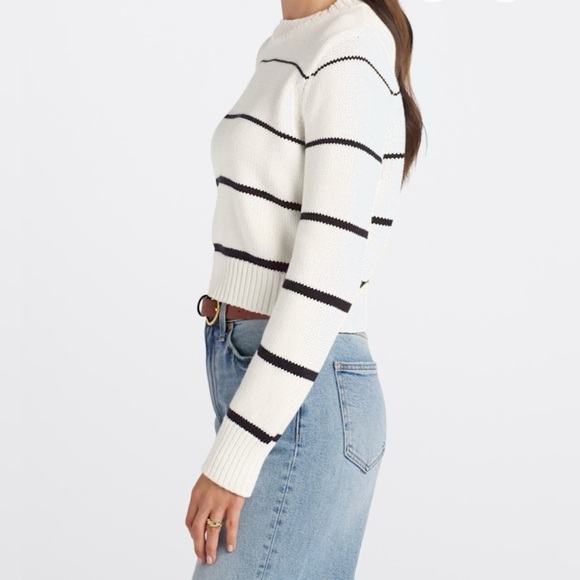NWT Z Supply Off White Milan Striped Sweater, size M - Picture 3 of 9